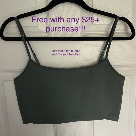 NWT Dynamite Green Seamless Bralette Top. Extra Small, Medium and Large - Picture 1 of 13